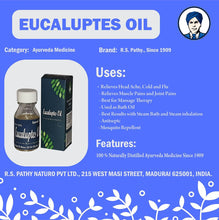 Load image into Gallery viewer, Eucaluptes Oil 15 ML (AYUSH LICENSED)