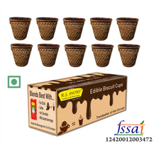 Load image into Gallery viewer, R.S. Pathy Edible Biscuit Cups 15g X 10 Cups (Chocolate Flavour)
