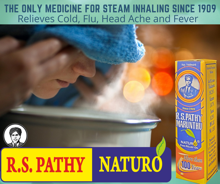 R.S. Pathy Marunthu Naturo on Steam Inhalation - Essential Property of Eucalyptus Oil
